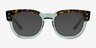 Ray-Ban RB0298V Mega Hawkeye Tortoise Transparent Green AcetateEyeglass Frames from EyeBuyDirect, with Tinted Lenses