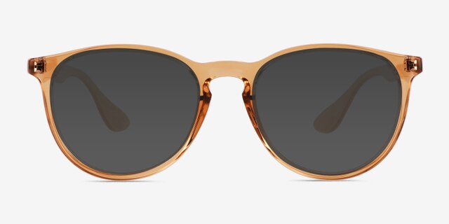 Ray-Ban RB7046 Transparent Brown PlasticEyeglass Frames from EyeBuyDirect, with Tinted Lenses