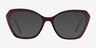 Vogue Eyewear VO5522 Red Purple PlasticEyeglass Frames from EyeBuyDirect, with Tinted Lenses