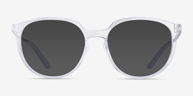 Oakley Bmng Polished Clear PlasticEyeglass Frames from EyeBuyDirect, with Tinted Lenses