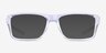 Oakley Rafter Polished Clear PlasticEyeglass Frames from EyeBuyDirect, with Tinted Lenses