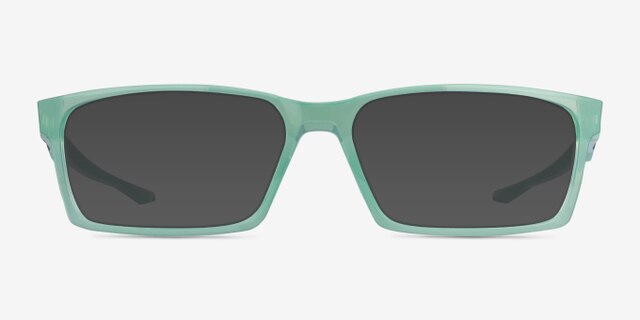 Oakley Overhead Transparent Green PlasticEyeglass Frames from EyeBuyDirect, with Tinted Lenses