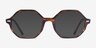 Ray-Ban RB5472 Britt Striped Tortoise AcetateEyeglass Frames from EyeBuyDirect, with Tinted Lenses