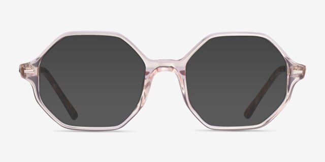 Ray-Ban RB5472 Britt Transparent Light Brown AcetateEyeglass Frames from EyeBuyDirect, with Tinted Lenses