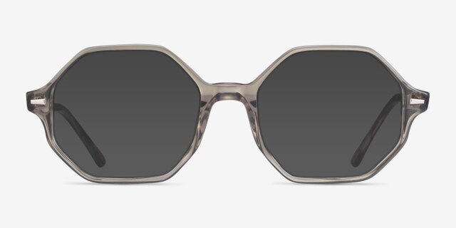 Ray-Ban RB5472 Britt Transparent Green AcetateEyeglass Frames from EyeBuyDirect, with Tinted Lenses