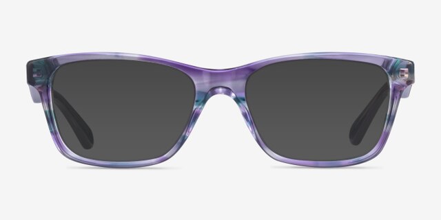 Vogue Eyewear VO2787 Striped Purple AcetateEyeglass Frames from EyeBuyDirect, with Tinted Lenses