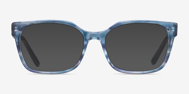 Vogue Eyewear VO5358 Striped Blue AcetateEyeglass Frames from EyeBuyDirect, with Tinted Lenses