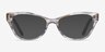 Vogue Eyewear VO5359 Striped Gray AcetateEyeglass Frames from EyeBuyDirect, with Tinted Lenses