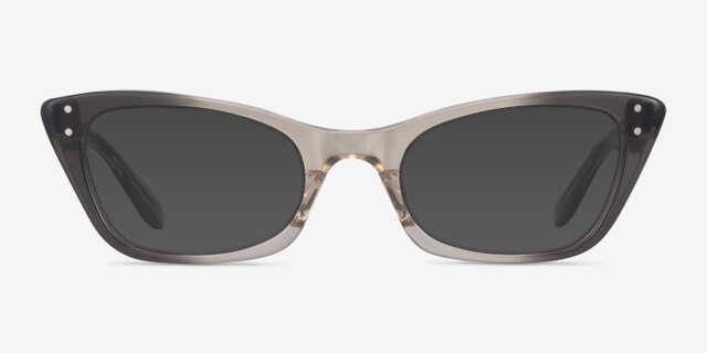 Ray-Ban RB5499 Lady Burbank Transparent Gray AcetateEyeglass Frames from EyeBuyDirect, with Tinted Lenses