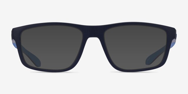 ARNETTE Laflor Matte Dark Blue PlasticEyeglass Frames from EyeBuyDirect, with Tinted Lenses