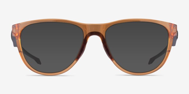 Oakley Admission Clear Orange PlasticEyeglass Frames from EyeBuyDirect, with Tinted Lenses