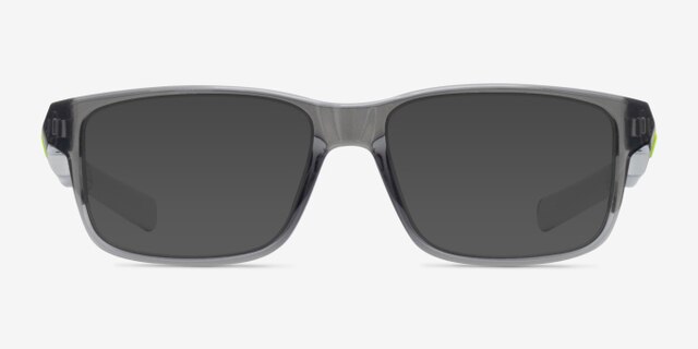 Oakley Field Day Transparent Gray PlasticEyeglass Frames from EyeBuyDirect, with Tinted Lenses