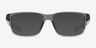 Oakley Field Day Transparent Gray PlasticEyeglass Frames from EyeBuyDirect, with Tinted Lenses