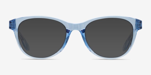 Oakley Humbly A Transparent Blue PlasticEyeglass Frames from EyeBuyDirect, with Tinted Lenses