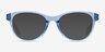 Oakley Humbly A Transparent Blue PlasticEyeglass Frames from EyeBuyDirect, with Tinted Lenses