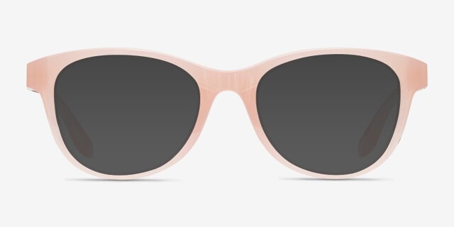 Oakley Humbly A Transparent Coral PlasticEyeglass Frames from EyeBuyDirect, with Tinted Lenses