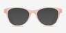Oakley Humbly A Transparent Coral PlasticEyeglass Frames from EyeBuyDirect, with Tinted Lenses