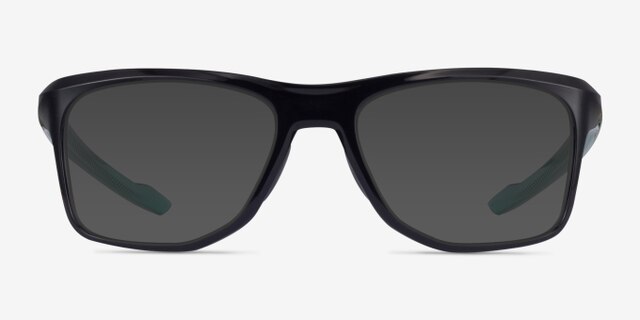 Oakley Knolls Black PlasticEyeglass Frames from EyeBuyDirect, with Tinted Lenses