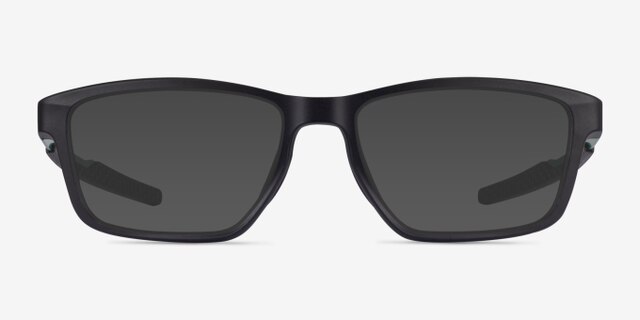 Oakley Metalink Matte Black PlasticEyeglass Frames from EyeBuyDirect, with Tinted Lenses