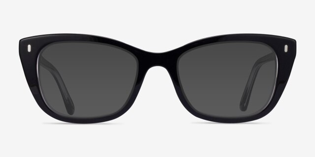 Ray-Ban RB5433 Black Clear AcetateEyeglass Frames from EyeBuyDirect, with Tinted Lenses