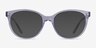 Vogue Eyewear VO5552 Clear Purple PlasticEyeglass Frames from EyeBuyDirect, with Tinted Lenses