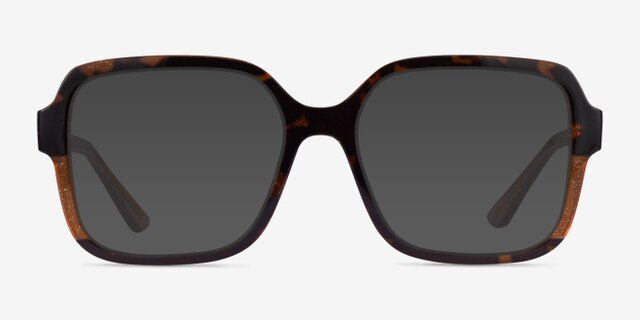 Vogue Eyewear VO5555 Brown Tortoise PlasticEyeglass Frames from EyeBuyDirect, with Tinted Lenses
