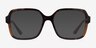 Vogue Eyewear VO5555 Brown Tortoise PlasticEyeglass Frames from EyeBuyDirect, with Tinted Lenses