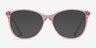 Vogue Eyewear VO5562 Clear Pink PlastiqueMontures de lunettes de vue d'EyeBuyDirect, Avec des Verres Teintés
