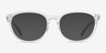 ARNETTE Varney Clear Gray PlasticEyeglass Frames from EyeBuyDirect, with Tinted Lenses