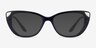 Vogue Eyewear VO5455 Black PlasticEyeglass Frames from EyeBuyDirect, with Tinted Lenses