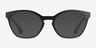 Oakley Tone Down Matte Clear Black PlasticEyeglass Frames from EyeBuyDirect, with Tinted Lenses