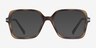 Oakley Sharp Line Matte Tortoise PlasticEyeglass Frames from EyeBuyDirect, with Tinted Lenses