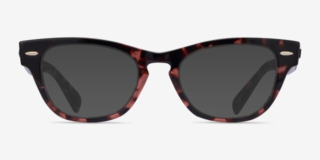 Ray-Ban RB2201V Laramie Pink Tortoise AcetateEyeglass Frames from EyeBuyDirect, with Tinted Lenses
