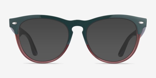 Ray-Ban RB4471V Iris Green Clear Red PlasticEyeglass Frames from EyeBuyDirect, with Tinted Lenses
