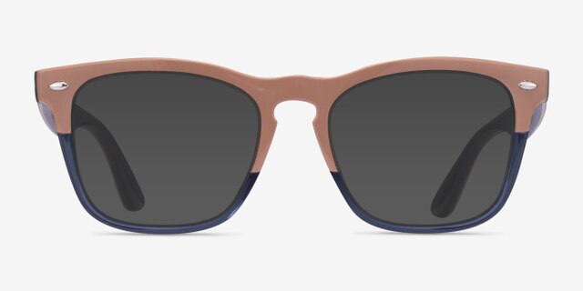 Ray-Ban RB4487V Steve Brown Dark Blue PlasticEyeglass Frames from EyeBuyDirect, with Tinted Lenses