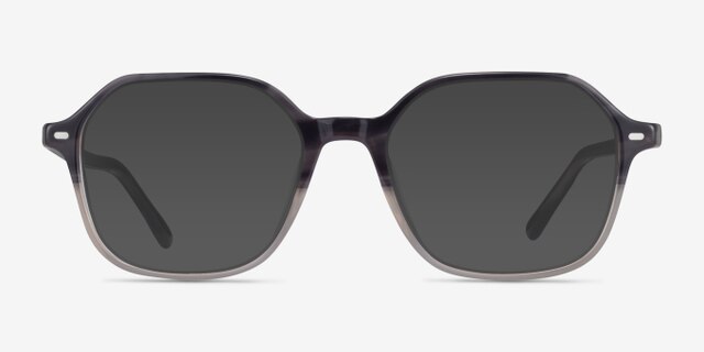 Ray-Ban RB5394 John Gray Clear Tortoise AcetateEyeglass Frames from EyeBuyDirect, with Tinted Lenses