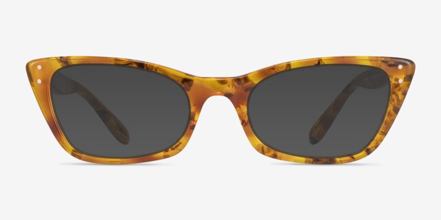 Ray-Ban RB5499 Lady Burbank Amber Tortoise AcetateEyeglass Frames from EyeBuyDirect, with Tinted Lenses