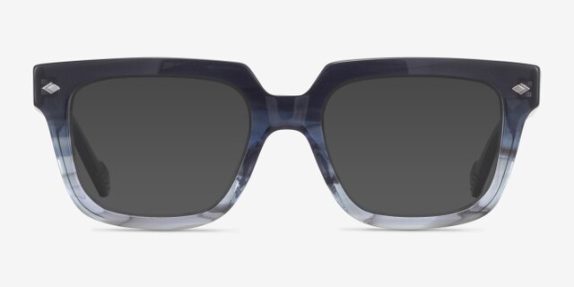 Vogue Eyewear VO5403 Striped Gardient Blue AcetateEyeglass Frames from EyeBuyDirect, with Tinted Lenses