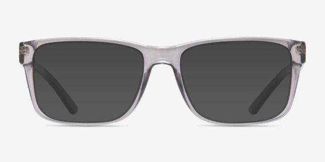 Armani Exchange AX3016 Shiny Transparent Gray PlasticEyeglass Frames from EyeBuyDirect, with Tinted Lenses