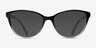 Armani Exchange AX3053 Shiny Black Gray PlasticEyeglass Frames from EyeBuyDirect, with Tinted Lenses