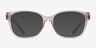 Armani Exchange AX3098 Shiny Transparent Brown PlasticEyeglass Frames from EyeBuyDirect, with Tinted Lenses