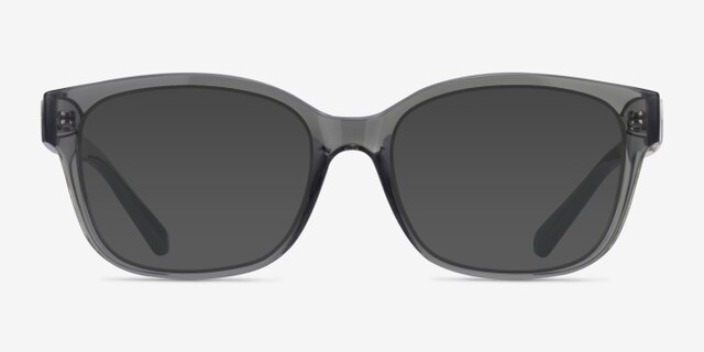 Armani Exchange AX3098 Shiny Transparent Gray PlasticEyeglass Frames from EyeBuyDirect, with Tinted Lenses