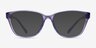 Armani Exchange AX3111U Shiny Transparent Purple Eco-friendlyEyeglass Frames from EyeBuyDirect, with Tinted Lenses
