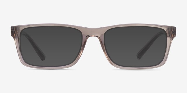 Armani Exchange AX3115 Shiny Transparent Brown Eco-friendlyEyeglass Frames from EyeBuyDirect, with Tinted Lenses