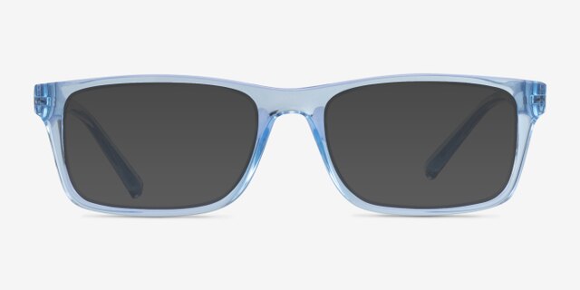 Armani Exchange AX3115 Shiny Transparent Blue Eco-friendlyEyeglass Frames from EyeBuyDirect, with Tinted Lenses