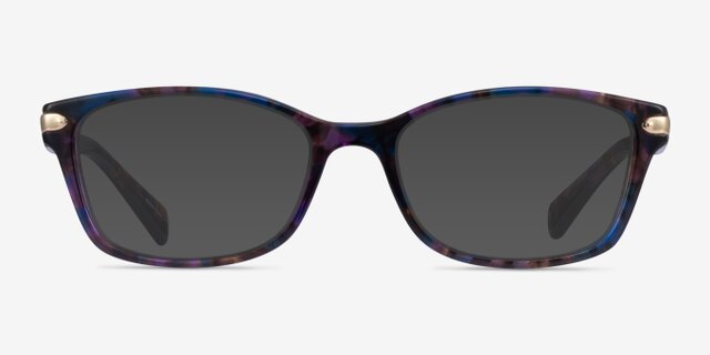 Coach HC6065 Confetti Purple AcetateEyeglass Frames from EyeBuyDirect, with Tinted Lenses
