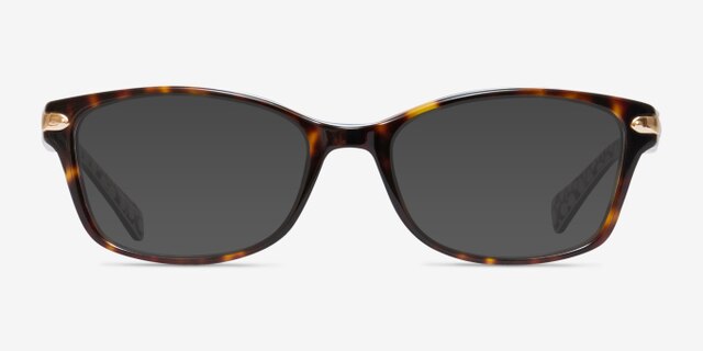 Coach HC6065 Dark Tortoise AcetateEyeglass Frames from EyeBuyDirect, with Tinted Lenses