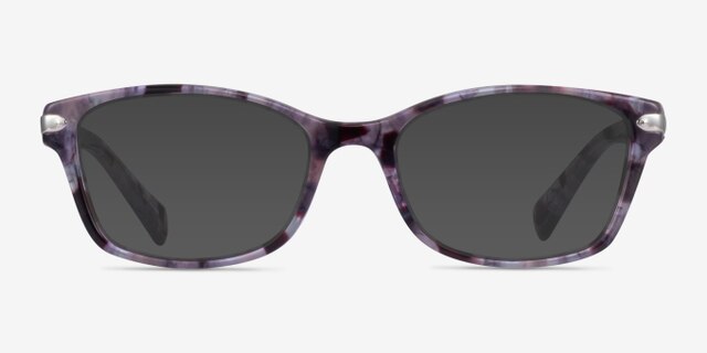 Coach HC6065 Purple Tortoise AcetateEyeglass Frames from EyeBuyDirect, with Tinted Lenses