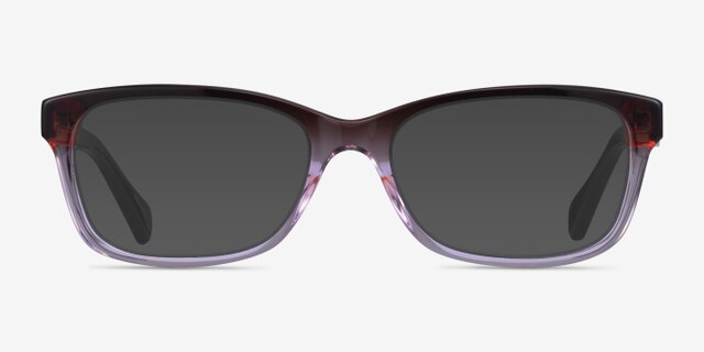 Coach HC6089 Brown Purple Gradient AcetateEyeglass Frames from EyeBuyDirect, with Tinted Lenses