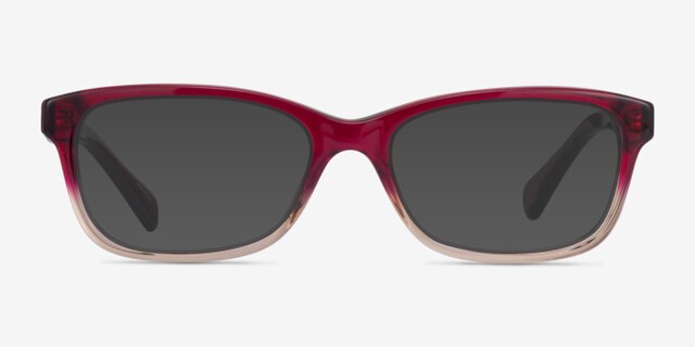 Coach HC6089 Gradient Red AcetateEyeglass Frames from EyeBuyDirect, with Tinted Lenses